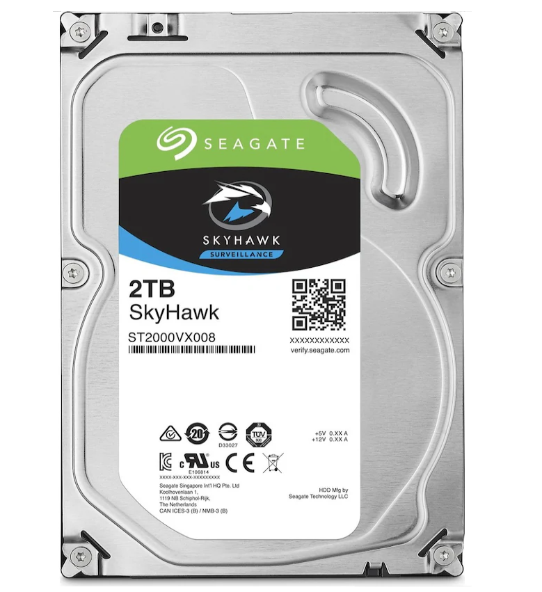 Seagate SkyHawk ST2000VX008 2 TB 5900 RPM 64 MB SATA 3 HDD